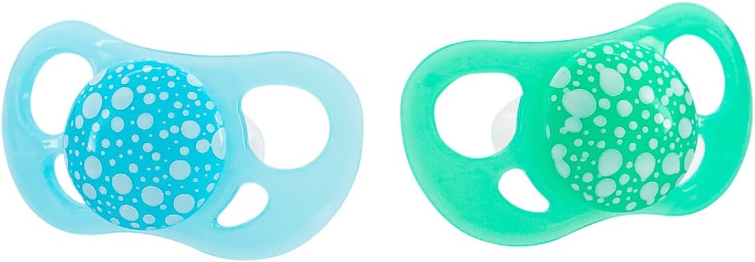 Twistshake 2X Orthodontic Pacifier, Baby Infant Soother, BPA, BPF, BPS Free, 6+ Months, Pastel Blue/Pastel Green - Infinity Market