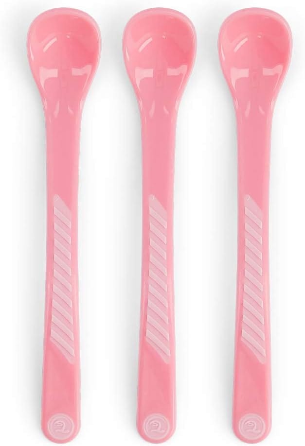 Twistshake 3x Feeding Spoon 6+m Pastel Light Pink - Infinity Market