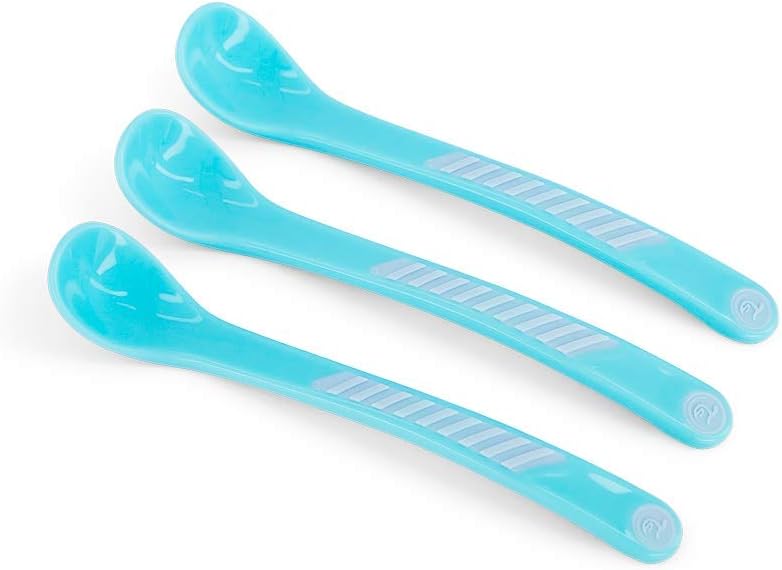 Twistshake 3X Feeding Spoon Set for Baby, Infant Feeding, BPA Free, 6+ Months, Pastel Blue - Infinity Market