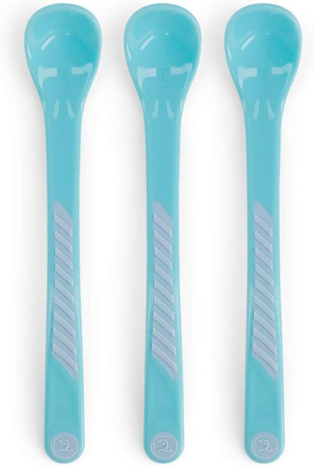 Twistshake 3X Feeding Spoon Set for Baby, Infant Feeding, BPA Free, 6+ Months, Pastel Blue - Infinity Market