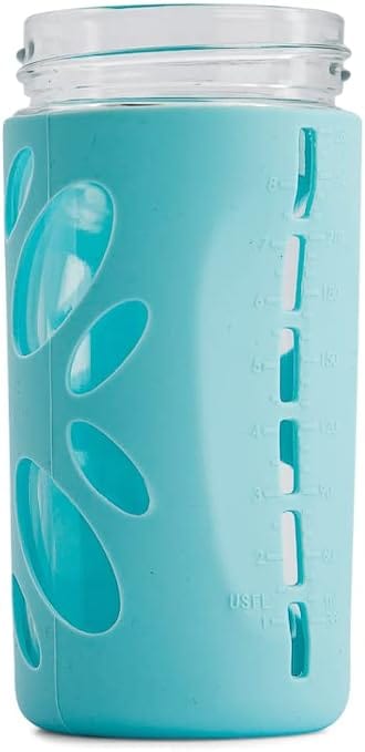 Twistshake Anti Colic Glass Baby Bottle, Infant Feeding Bottle, BPA Free, 260 ml, 2+ Months, Pastel Blue - Infinity Market