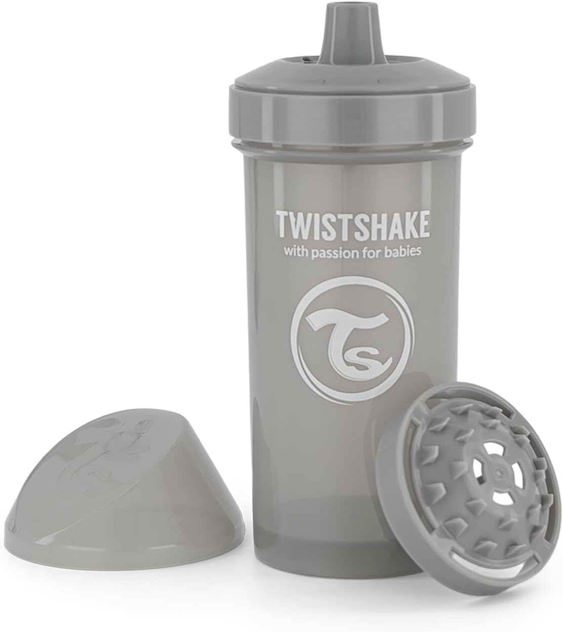 Twistshake - Kid Cup 12 m Pastel Grey 360 ml - Infinity Market